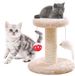 Ibenzoa® Tijdloze Krabpaal Met Luxe Pluche Platformen En Sisal Bekleding Voor Katten