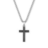 Frank 1967 Heren Ketting – Schakelketting met Kruis Hanger – Staal – Zilverkleurig