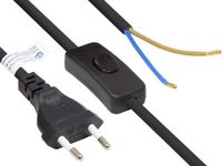 Alcasa P0386-S015 elektriciteitssnoer Zwart 1,5 m Netstekker type C