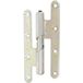 Torbel Industrie Paumelle À Hélices Acier Pour Menuiserie Bois 140 X 70 Mm Gauche