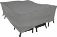 Eurotrail Housse étanche pour table de jardin avec chaises, Housse de salon, Cantonic 225x175x100cm, Gris