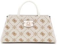 GUESS Neda Girlfriend Satchel Cream White Logo handtas