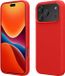 kwmobile telefoonhoesje geschikt voor Apple iPhone 18 Pro Max / iPhone 17 Pro Max - Hoesje met siliconen coating - Smartphone case in klassiek rood