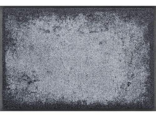 wash dry Voetmat, Sergej grijs 60x180 cm, binnen en buiten, wasbaar