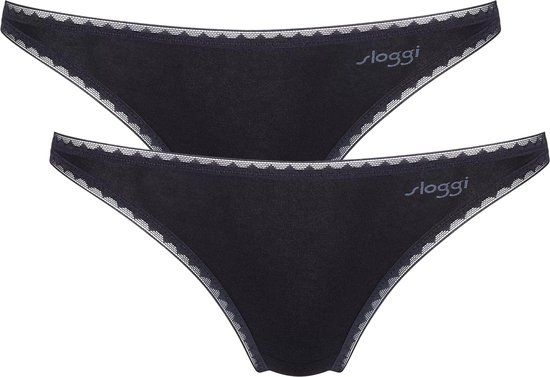 Sloggi GO Mini Women's Briefs (2-Pack) - Black - Size XL