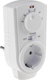 Quality Heating Panda Quality Heating Stopcontact eenvoudige thermostaat met draaiknop plug-in wit