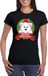 Bellatio Decorations IJsbeer Kerst t-shirt zwart Merry Christmas voor dames XL