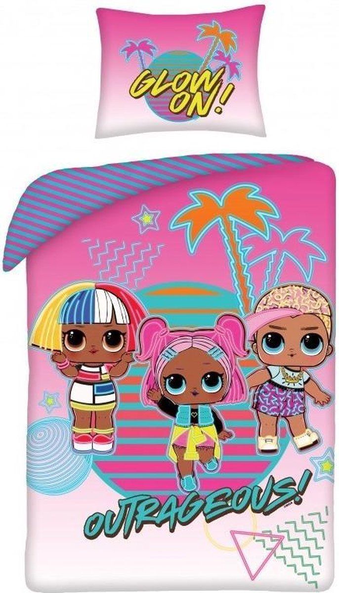 L.O.L. Surprise! Outrageous Dekbedovertrek - Eenpersoons - 140 x 200 cm - Multi