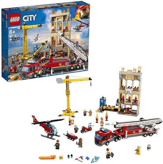 lego City 60216 brandweerkazerne in de stad