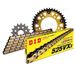 Kettingset DID Kettingset Stealth 525VX3 / 108 klinknagel slot goud voor Aprilia SMV Dorsoduro ABS 1200 cc Bj. 2011-2015