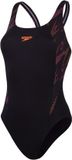 Speedo HyperBoom Splice Muscleback Sportbadpak Zwart/Paars - Maat 44