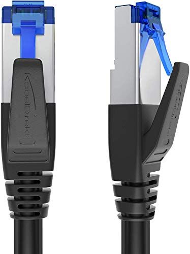 KabelDirekt - Cat 7 netwerkkabel RJ45-1 m - Zwart