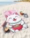 Kawaii Hello Kitty Kawaii Cat strandlaken 70 x 140 cm polyester