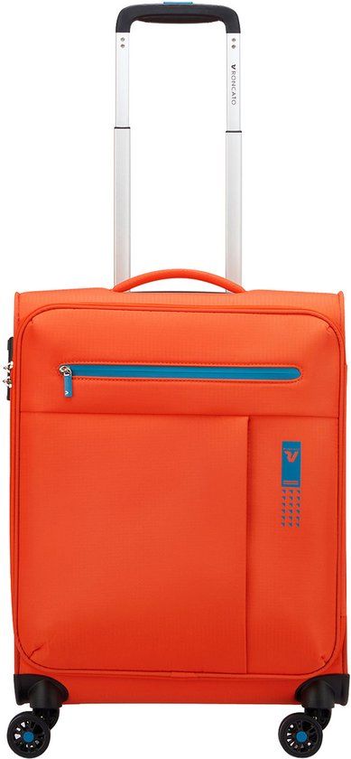 Roncato Lite Soft 4 Wheel Cabin Trolley brilliant orange