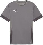 PUMA teamGOAL Matchday Jersey Heren Sportshirt - Cast Iron-PUMA White-Shadow Gray