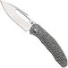 Artisan Cutlery Artisan Cutlery Boa 1862G-FGY, Sand Polished S35VN, Gray Titanium zakmes, Johnathan Shaw design