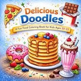 Delicious Doodles: A Fun food colouring book for children age 10- 15 years