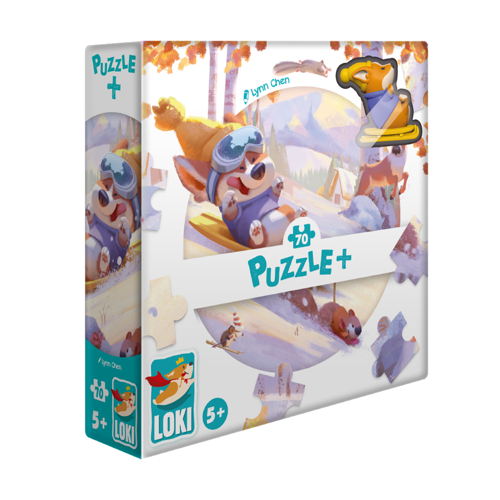 Loki Goes Sledding Puzzel (70 stukjes)