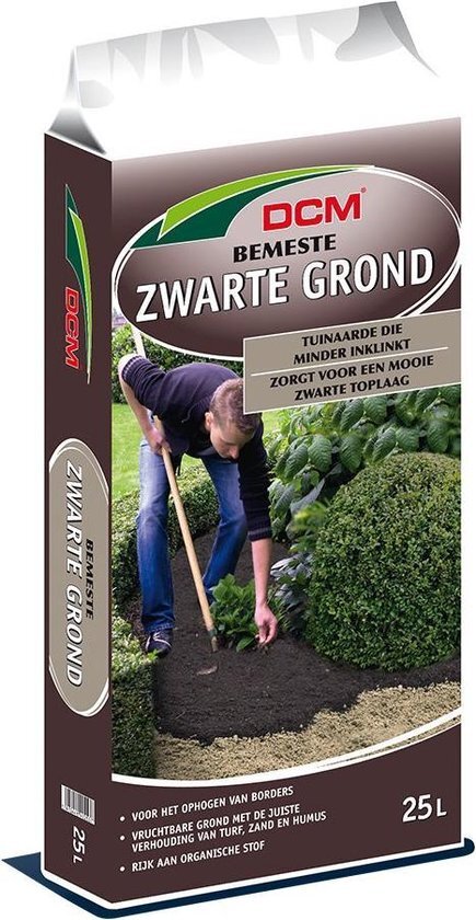 DCM 1 x Zwarte grond 25 ltr