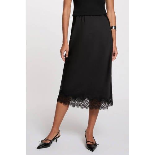 Morgan midi rok zwart