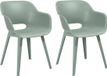 Keter Akola Tuinstoelen - 2 stuks - 56,5x55x80cm - Vintage Green