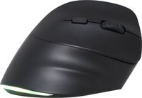 Bluestork Ergonomische, draadloze muis ERGO LUMI, PC/MAC, Bluetooth, oplaadbaar, 800/1200/1600/2400 DPI, stille klikken, zwart