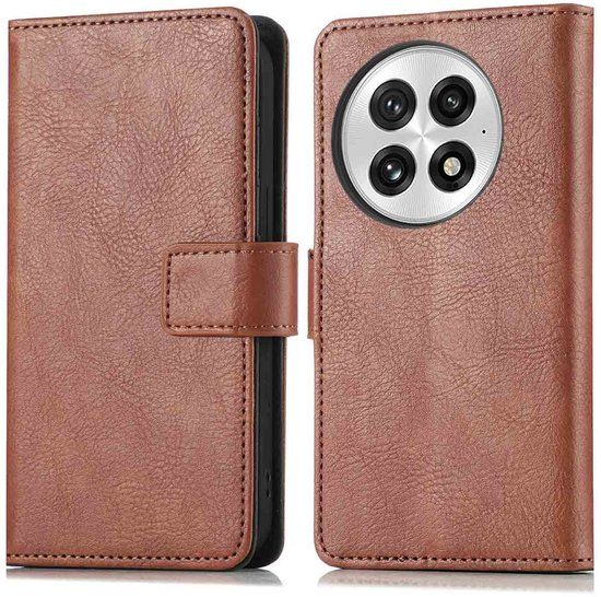 imoshion Hoesje - Geschikt voor OnePlus 13 - Luxe Bookcase - Bruin