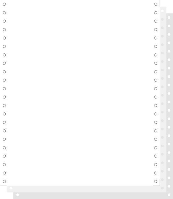 Exacompta 62413E 1000 vel zelfkopiërend listingpapier 240x11 Wit