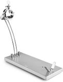 Ibili Maestro Hamhouder 49 Cm Zilver