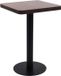 vidaXL Table de bistrot 50x50 cm MDF brun foncé