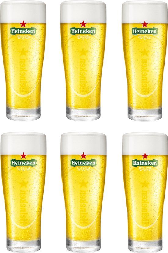 Heineken Ellipse Bierglas - 0.25 l - 6 stuks