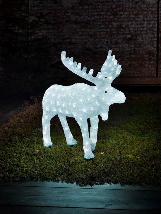 Konstsmide Acryl Rendier - 136 LED's - 65cm - Buiten