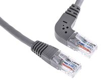 RS PRO Ethernetkabel Cat.5e, 5m, grijze patchkabel, A RJ45 U/UTP stekker, B RJ45, PVC