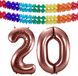 Folat Verjaardag Leeftijd folieballon - 20 jaar - rosé goud - 86 cm