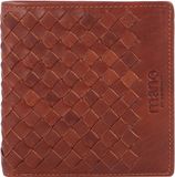 mano Leren Portemonnee Don Luca Coin Wallet Small Cognac Bruine