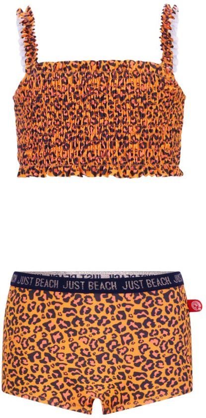 Just Beach - Zanzibar Just Beach girls smock bikini - Panter - Maat 134-140