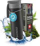 BACHGOLD Outdoor Waterfilter Fles - 1500L filtercapaciteit - verwijdert bacteriën
