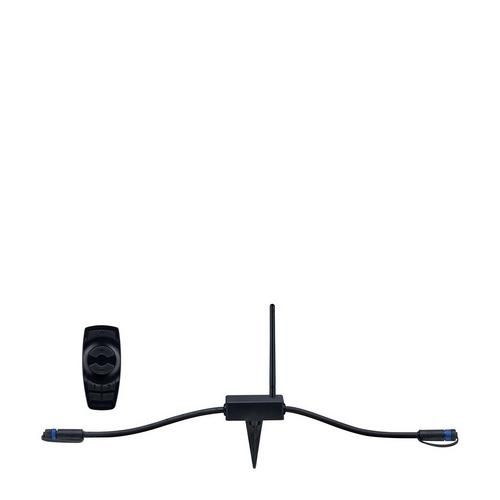 Paulmann Plug & Shine 24V ontvanger met afstandsbediening - Zwart