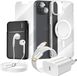 Mayaxess, ensemble complet pour iPhone 13, incluant étui, protection en verre, chargeurs, batterie externe, transparent