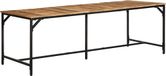 Maison Exclusive - Table À Manger 220x90x75 cm Bois de manguier massif brut
