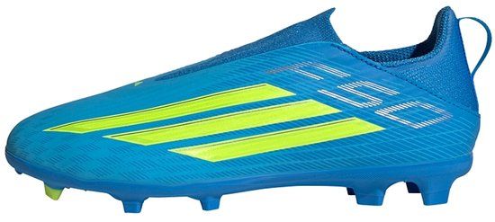 Adidas Performance F50 League Laceless Firm Ground / Multi Ground Voetbalschoenen Kids - Kinderen - Blauw