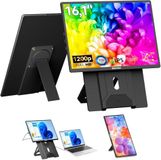 Blackview Table 9 Ultraplatte draagbare monitor, 40,6 cm (16 inch), FHD 1200P, 360° draaibaar, extern scherm, laptop voor reizen en kantoor, TÜV Low Blue Light, compatibel met Windows/Mac/PC/PS5