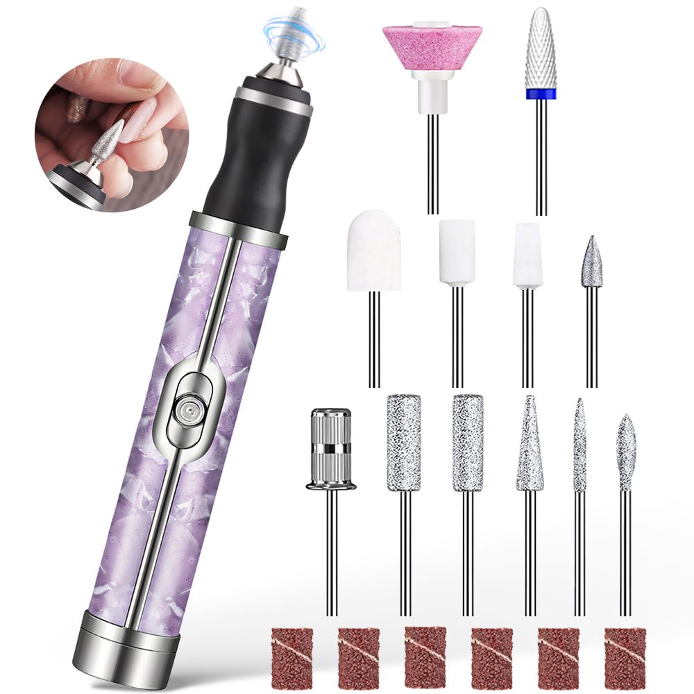 Alyson Professionele nagelpolijstmachine, elektrische nagelslijpmachine, oplaadbare nagelboormachine, salon manicure pedicure tool