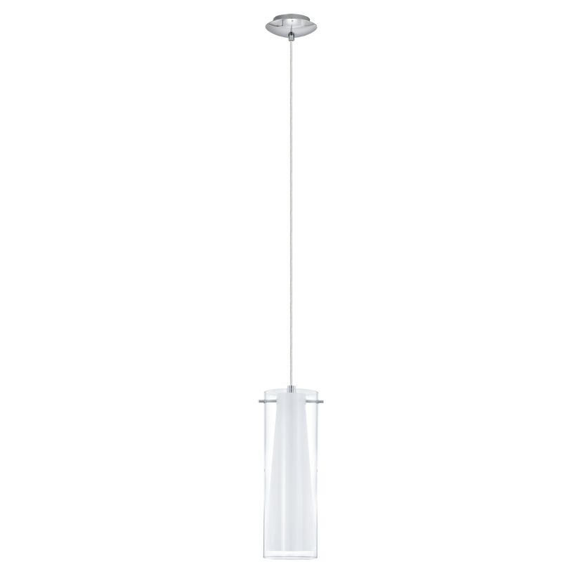 EGLO Pinto Plafondlamp - Chroom - Glas, Staal - E27 - 89832