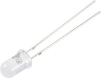 Tru Components Bedrade LED Warm-wit Rond 5 mm 4200 mcd 100 ° 20 mA 2.9 V