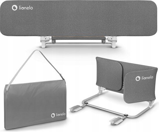 Lionelo Lora XL Bed Rail - 150cm - Grey - Foldable & Portable