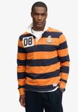 Superdry Rugbyshirt Monogram Stripe Heren L