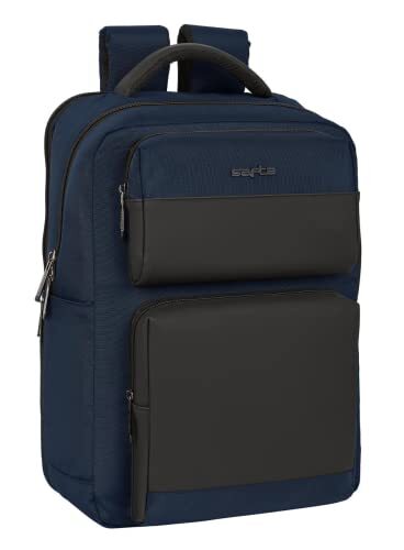 Safta - Rugzak met 2 laptoptassen 15,6 inch + USB Business Dark Blue 31 x 44 x 13 cm, meerkleurig (642201377)