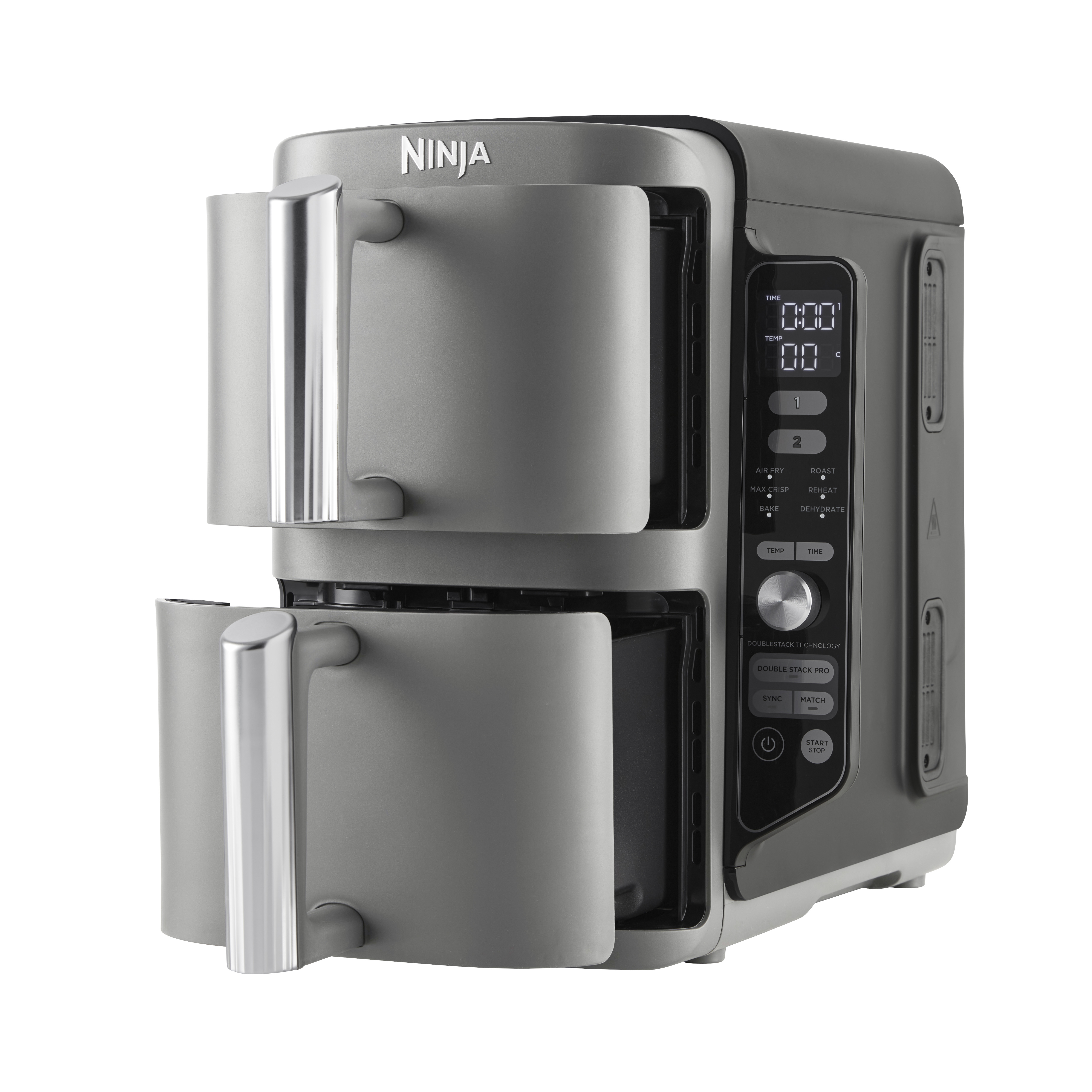 Ninja Double Stack Airfryer XXL - 9.5 Liter - Dubbele Gestapelde Lades - 6 Programma's - SL400EU