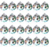 24 prismes décoratifs en cristal, adaptés pour être s comme attrape-soleil, dimensions : 20 mm, en cristal K9